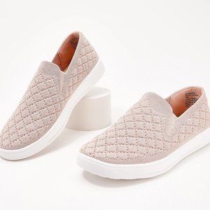 White Mountain quilted slip ons